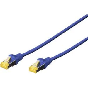 Síťový kabel RJ45 Digitus DK-1644-A-020/B, CAT 6A, S/FTP, 2.00 m, modrá