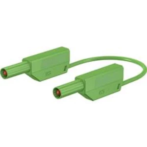 Stäubli SLK425-E/N bezpečnostní měřicí kabely [lamelová zástrčka 4 mm - lamelová zástrčka 4 mm] zelená, 0.50 m