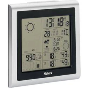 Digitální bezdrátová meteostanice Mebus 40283, stříbrná