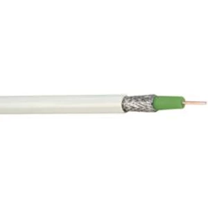 Koaxiální kabel Hama 86684, 75 Ω, stíněný, bílá /zelená, 1 m