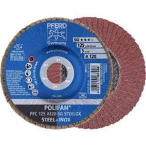 Vějířovitý brusný kotouč PFERD PFC 125 A 120 SG STEELOX 67712125, Ø 125 mm/