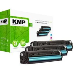 KMP sada tonerů náhradní HP HP 312A (CF381A, CF383A, CF382A) kompatibilní azurová, purpurová, žlutá H-T189CMY