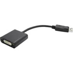 DisplayPort kabel Value [1x zástrčka DisplayPort - 1x DVI zásuvka 24+1pólová] černá 0.15 m