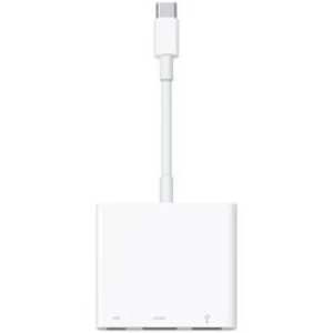 Adaptér USB-C , Monitor Apple [1x USB-C™ zástrčka - 1x USB-C™ zásuvka, HDMI zásuvka, USB 3.1 zásuvka A ] bílá