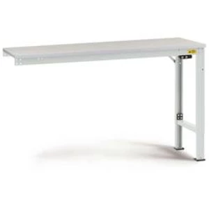 Manuflex LU8118.7035 ESD pracovní stůl univerzální speciální Přístavný stůl s Melaminplatte, Šxhxv = 2000 x 800 x 725-1025 mm