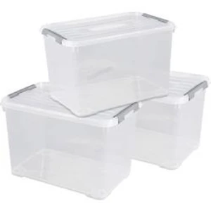 Úložný box PRO MOBILNÍ TELEFON, 65 l Curver HANDY 240682, 65 l, (š x v x h) 400 x 390 x 600 mm, transparentní