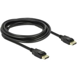 DisplayPort kabel Delock [1x zástrčka DisplayPort - 1x zástrčka DisplayPort] černá 3.00 m