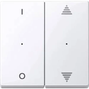 Kolébkové tlačítko Merten KNX Systeme, bílá, 619525, 1 ks