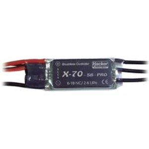 Regulátor otáček Brushless Hacker X-Pro SB, 8 - 18 NiCd/ 2 - 6 LiPo, 70 A, JR