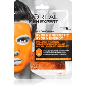 L’Oréal Paris Men Expert Hydra Energetic hydratační plátýnková maska pro muže 30 g