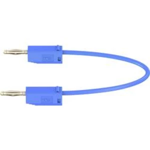 Stäubli LK205 měřicí kabel [lamelová zástrčka 2 mm - lamelová zástrčka 2 mm] modrá, 15.00 cm