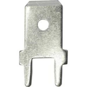 Faston zástrčka Vogt Verbindungstechnik 3866b.61 6.3 mm x 180 °, bez izolace, kov, 100 ks
