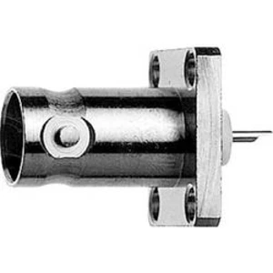 BNC přírubová zásuvka Telegärtner J01001A0612, 50 Ω, 1 ks