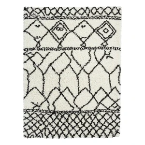 Čierno-biely koberec Think Rugs Scandi Berber, 120 x 170 cm