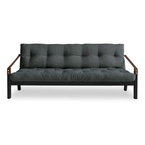 Rozkladacia pohovka s tmavosivým poťahom Karup Design Poetry Black/Slate Grey