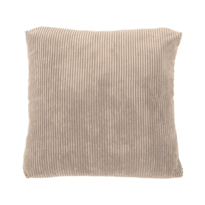 Béžový dekoratívny vankúš Tiseco Home Studio Ribbed, 60 x 60 cm