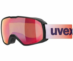 UVEX Xcitd Black Mat Mirror Scarlet/CV Green Okulary narciarskie