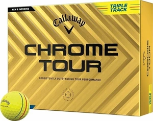 Callaway Chrome Tour Yellow Golf Balls Triple Track