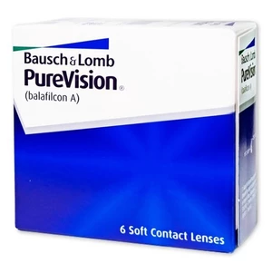 BAUSCH & LOMB PureVision mesačné šošovky 6 kusov, Počet dioptrií: -4,5, Počet ks: 6 ks, Priemer: 14,0, Zakrivenie: 8,6