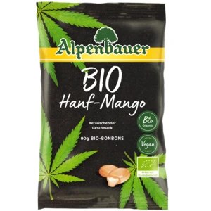 ALPENBAUER Přírodní bonbóny konopí a mango BIO 90 g