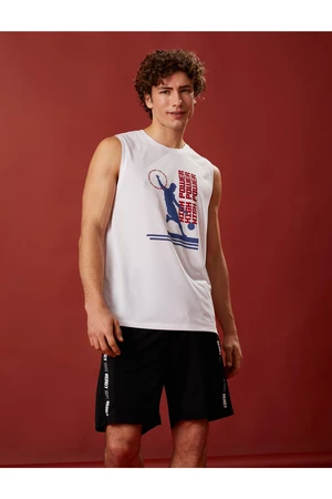 Koton Sleeveless Sports Athlete Basketball Printed Crew Neck Breathable Fabric.