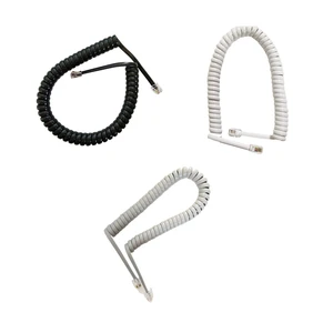 Reliable Telephone Cord - PVC And PP For Wide Application Durable Handset Accessories Telephone Wire black 4 cores 2 meters