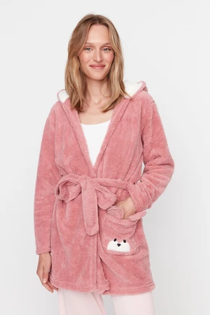 Trendyol Dressing Gown - Pink - Crop