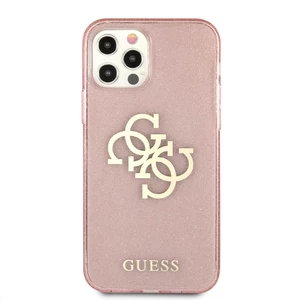 Zadní kryt Guess TPU Big 4G Full Glitter GUHCP13SPCUGL4GPI pro Apple iPhone 13 mini, růžová