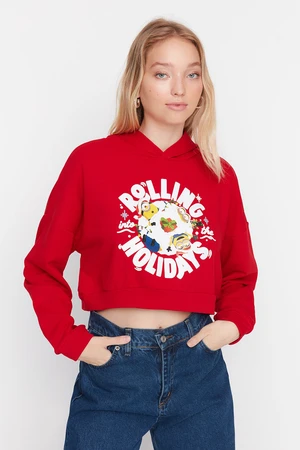 Trendyol Sweatshirt - Red - Regular fit