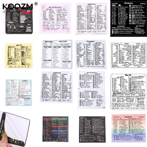 Computer Reference Keyboard Shortcut Sticker Adhesive For Windows PC Laptop Desktop For Lightroom Shortcut For Macbook Shortcut