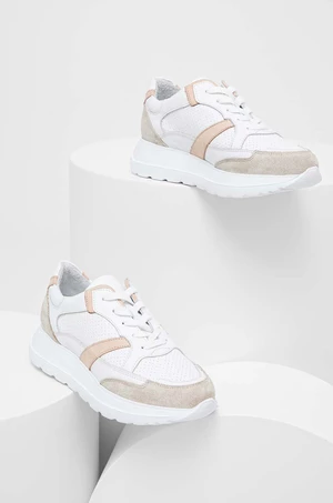 Kožené sneakers boty Answear Lab bílá barva