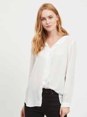 White Long Sleeve Blouse VILA Lucy - Ladies