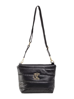 Black quilted shoulder bag