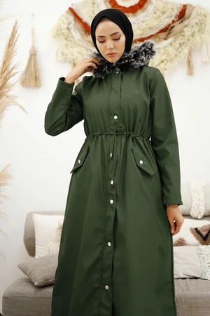 InStyle Long 2002 Coat - Khaki