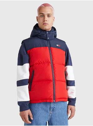 Blue-red men's quilted vest Tommy Jeans - Men