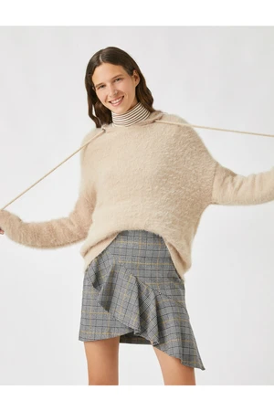 Koton Hooded Pile Sweater
