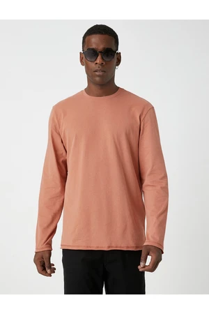 Koton Basic T-Shirt Long Sleeved Crew Neck