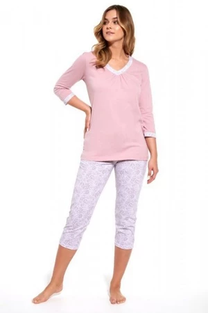 Cornette Clara 733/313 Dámské pyžamo S růžová