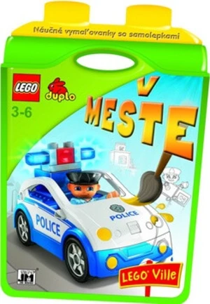 Náučné vymaľovánky so samolepkami V meste LEGO