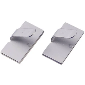 TRU COMPONENTS TC-MWCR15203 úchytka samolepiaci 1593024 Priemer káblového zväzku (rozsah) 8 mm (max)   strieborná 1 ks