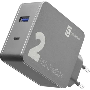 Cellularline  ACHITKITC2CQCPD48K USB nabíjačka do zásuvky (230 V)  2 x USB 2.0 zásuvka A, USB-C ™ zásuvka