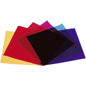 Eurolite farebné filtre sada 6 ks červená, modrá, zelená, žltá, purpurová, fialová Vhodný prePAR 64 , PAR 36 , PAR 56  č