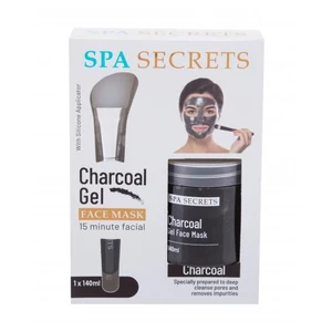 Xpel Spa Secrets Charcoal Gel 140 ml pleťová maska pre ženy na veľmi suchú pleť; na problematickú pleť s akné