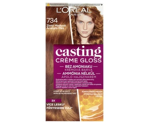 Barvící krém bez amoniaku Loréal Casting Créme Gloss - 734 zlatá medová - L’Oréal Paris + dárek zdarma