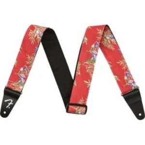 Fender 2 Hawaiian Strap Red Floral Pasek Gitarowy