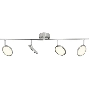 Brilliant Pluto G30532/13 LED stropná lampa 20 W En.trieda 2021: E (A - G) teplá biela nerezová oceľ, biela
