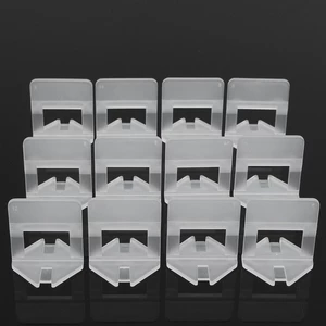 100Pcs 1.5mm White Ceramic Tile Tiling Accessibility Spacer Plastic Clip