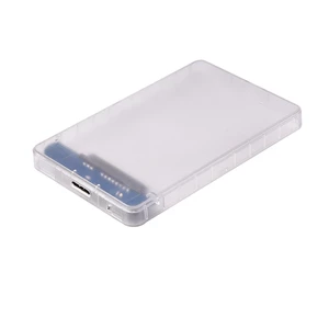 2.5 inch USB 3.0 Mobile Hard Drive Case 6 Gbps Micro USB 3.0 to SATA I/II/III SSD HDD Enclosure Transparent External Har