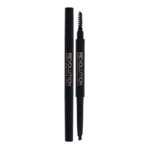 Makeup Revolution London Duo Brow Definer 0,15 g tužka na obočí pro ženy Dark Brown