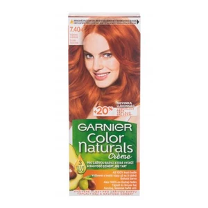 Garnier Color Naturals Créme 40 ml barva na vlasy pro ženy 7,40+ Copper Passion na barvené vlasy; na všechny typy vlasů